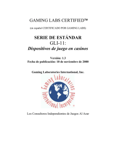 GLI-11 - Gaming Laboratories International