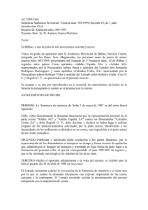AC 1999\1566 Sentencia Audiencia Provincial Vizcaya núm. 705