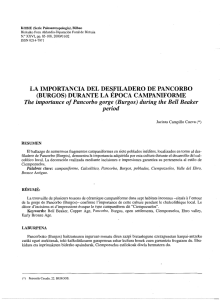 LA IMPORTANCIA DEL DESFILADERO DE PANCORBO (BURGOS