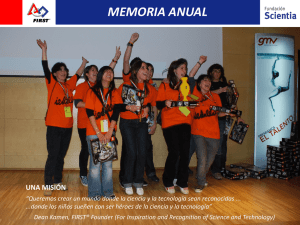 Memoria FLL – Senior Solutions (2012)