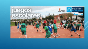 Juegos Escolares 2015 - 2016 - Deportes, Diputación de Palencia