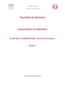 Derecho Procesal II