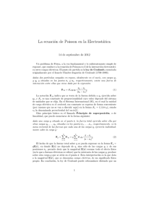 La ecuación de Poisson en la Electrostática