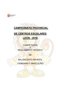 Normativa Cto Provincial de Baloncesto 2015-16