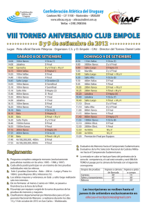 Programa Empole 2012 - Confederación Atlética del Uruguay
