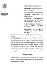 resolucion rin 156-02-169-2013 - tribunal electoral de veracruz