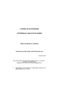 Índice de precios al consumo, IPC junio 1994 - e