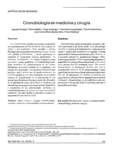 Cronobiología en medicina y cirugía