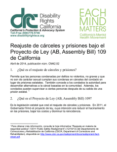 Prison and Jail Realignment under California`s Assembly Bill (AB) 109