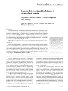 Impacto de la investigación clínica en el