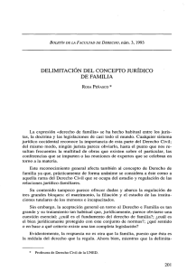 Delimitación del Concepto Jurídico de Familia - e-Spacio