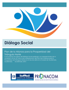 Primer Diálogo Social sobre Plan de la Alianza para la