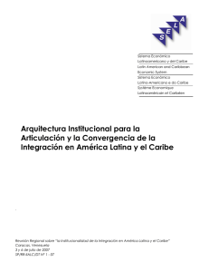 Arquitectura Institucional para la Articulación y la