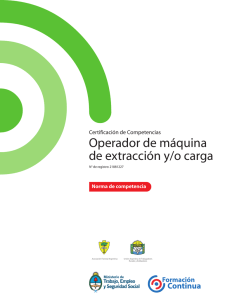 Operador de máquina de extracción y/o carga