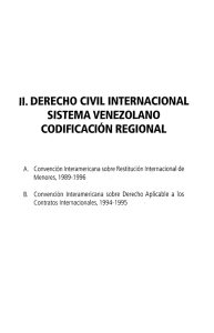 Tomo II. Derecho civil internacional. Sistema venezolano