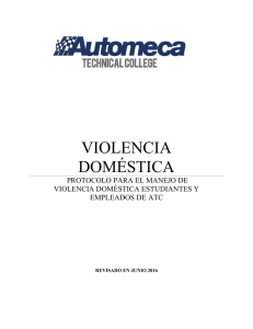 violencia doméstica - Automeca Technical College