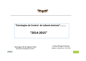 Estrategias de Control Lobesia botrana, 2014