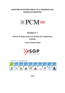 Informe de Resultados de los Ministerios y Gobiernos