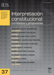 La interpretación constitucional - Centro de Estudios de Derecho
