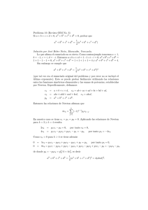 Problema 12 (Revista OIM No. 3) Si a + b + c + d = 0, a2 + b2 +