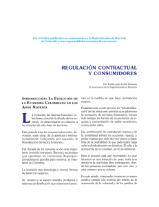 regulación contractual y consumidores