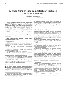 Modelo Simplificado de Central con Embalse con fines didácticos.