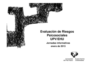 Evaluación de Riesgos Psicosociales UPV/EHU