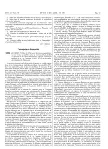 Educación Primaria. Decreto 72/2004