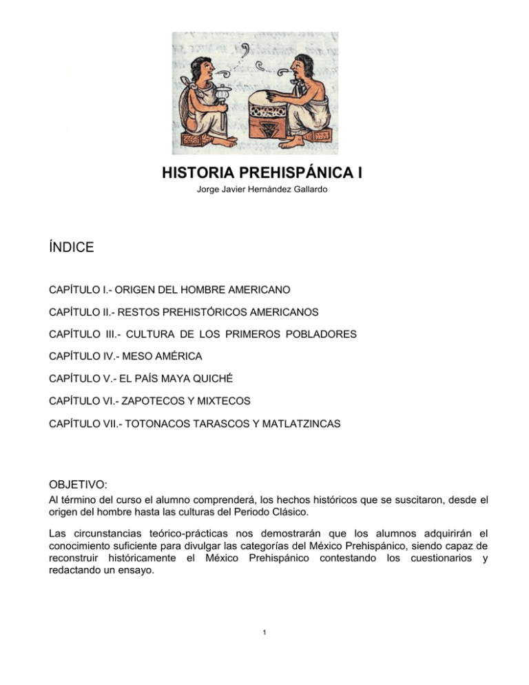 Historia Prehispánica I