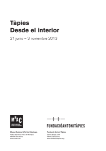 Dossier de premsa.indd - Fundació Antoni Tàpies