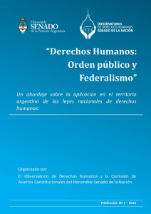 "Derechos Humanos: Orden público y