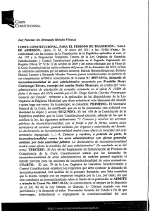 El Art. 66 del Reglamento de - Corte Constitucional del Ecuador