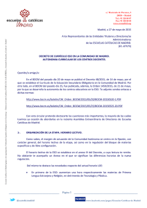 27-05-2015 Decreto de curriculo y Orden autonomía ESO en la CM
