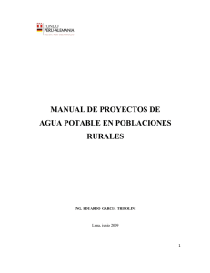 manual de proyectos de agua potable en poblaciones rurales