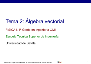 Tema 2: Álgebra vectorial