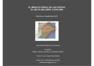el impacto visual en las costas: el delta del ebro, cataluña