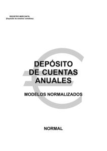 Cuentas anuales modelo normal. - Registro Mercantil de Zaragoza