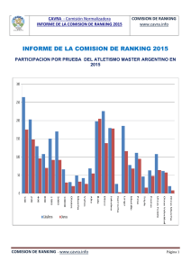 informe de la comision de ranking 2015