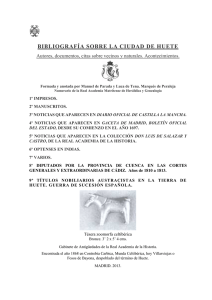 bibliografia de huete - Ayuntamiento de Huete