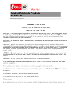Boletín Oficial de la Provincia de Santa Fe