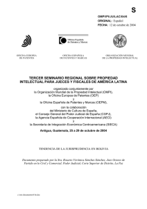 Bolivia - Oficina Española de Patentes y Marcas