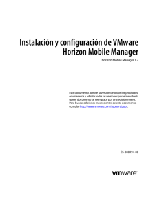 Guía de instalación y configuración de Horizon Mobile