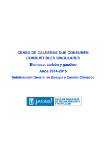 CENSO DE CALDERAS QUE CONSUMEN COMBUSTIBLES