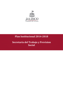Plan Institucional 2014-2018 Secretaría del Trabajo y Prevision Social