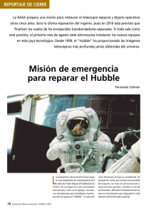 Misión de emergencia para reparar el Hubble
