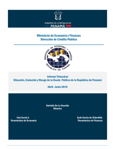 Informe Trimestral - junio 2015 - Ministerio de Economía y Finanzas