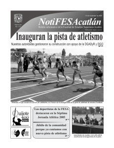 Inauguran la pista de atletismo - FES Acatlán