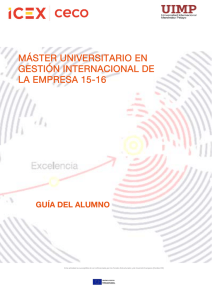 La Guía del Alumno - Universidad Internacional Menéndez Pelayo