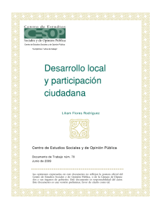 Desarrollo local y participación ciudadana