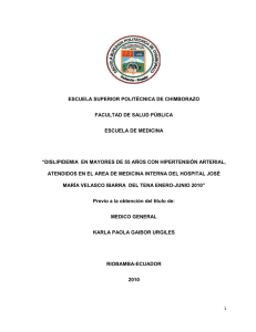 dislipidemia en mayores de 55 añ - DSpace ESPOCH.